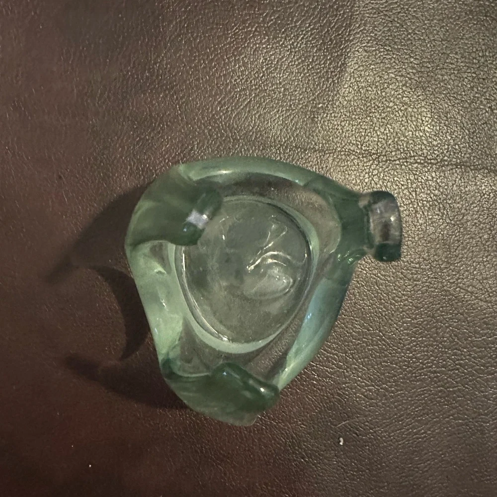 Hand blown glass votive holder